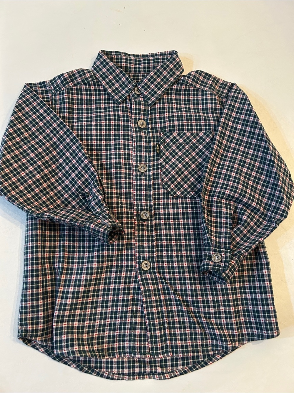 Vintage Levi's Kids Plaid Button-Down Shirt